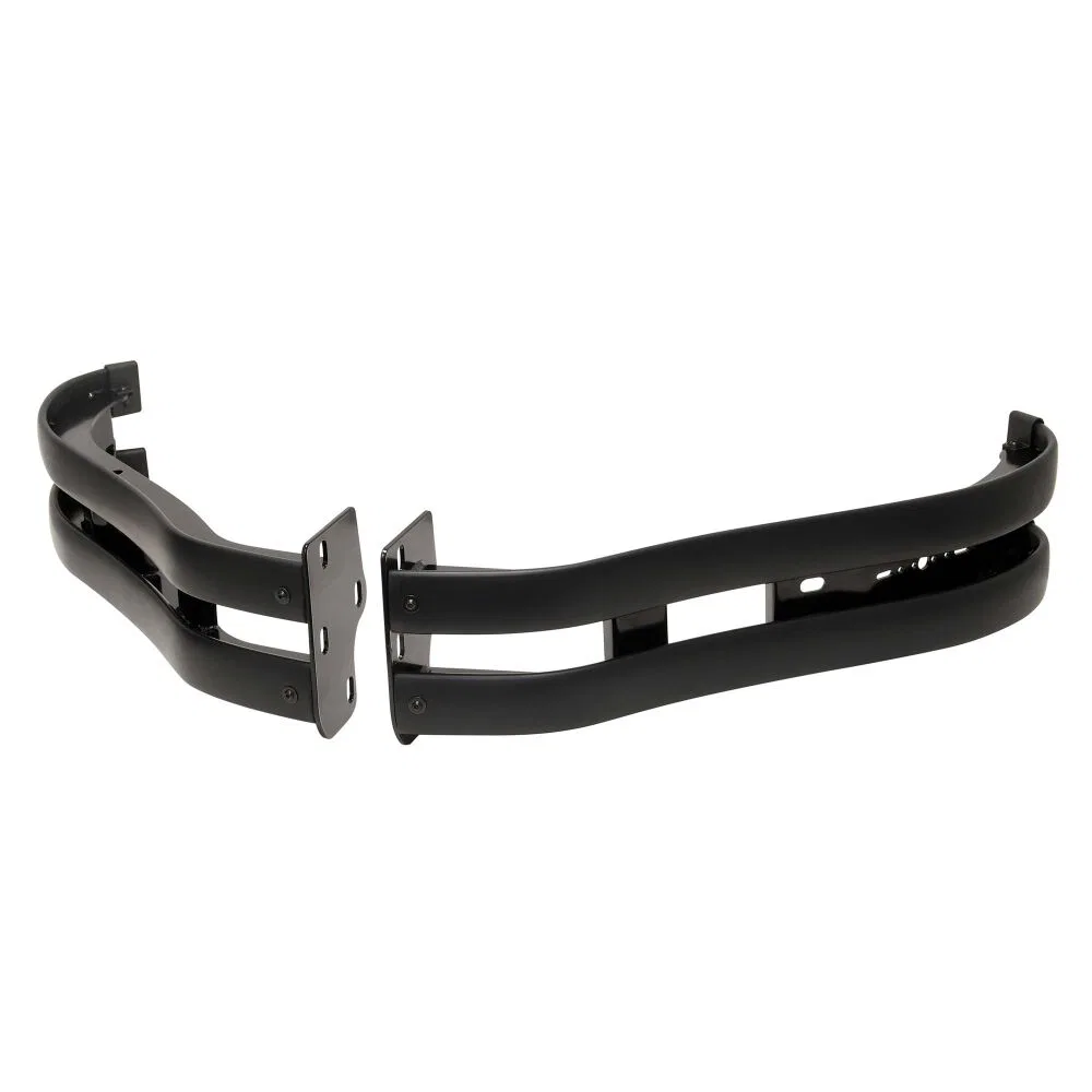 36-52135PB – WESTIN Bumper Guard, Powder Coated Black Steel Dual 2-3/4 Inch Wide Rubber Strips With Black Plated Stai...